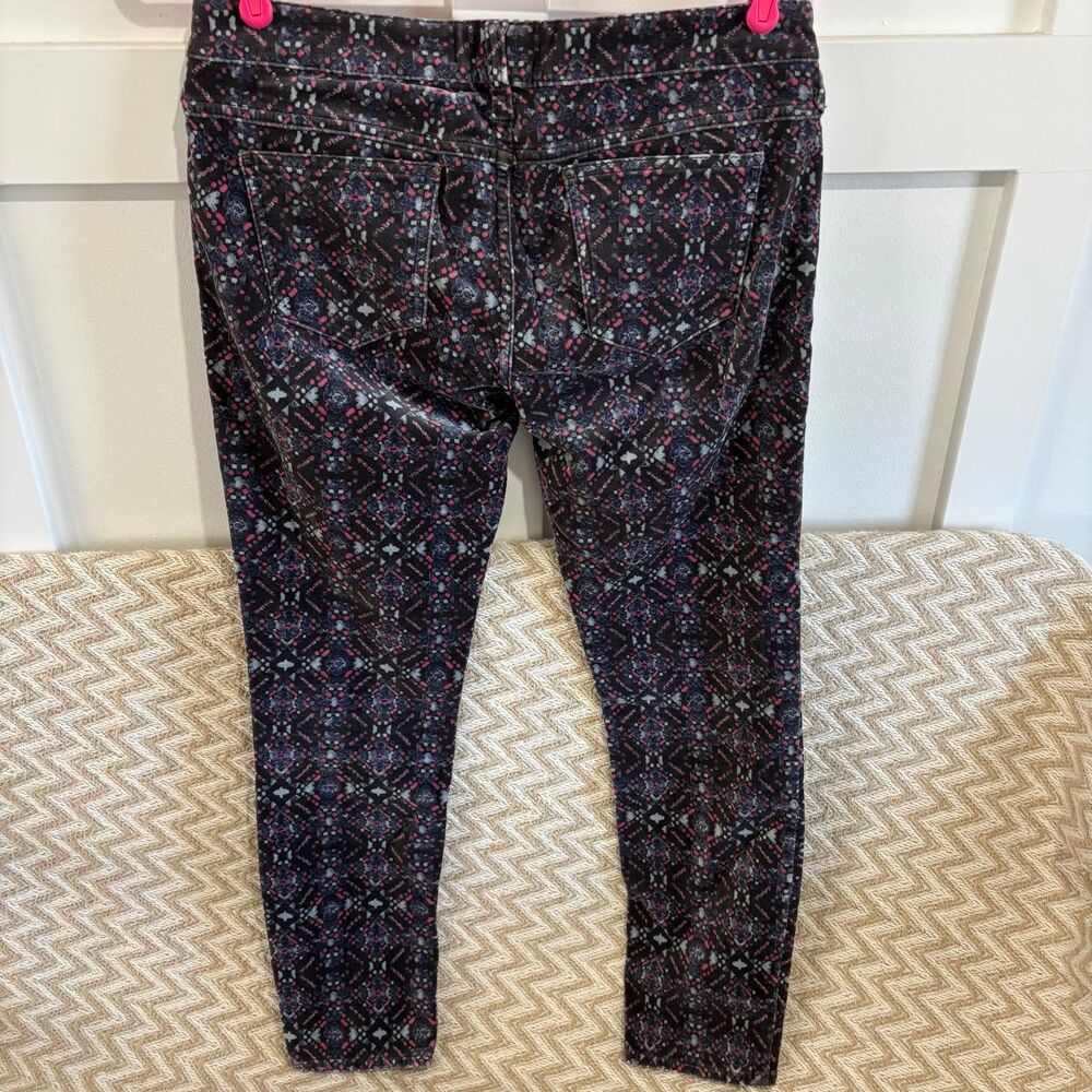 Free People Kaleidoscope Velvet Cropped Skinny Low Rise Pants - Picture 7 of 9